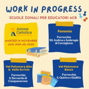 Scuole Zonali di formazione per aiuto-educatori ed educatori ACR